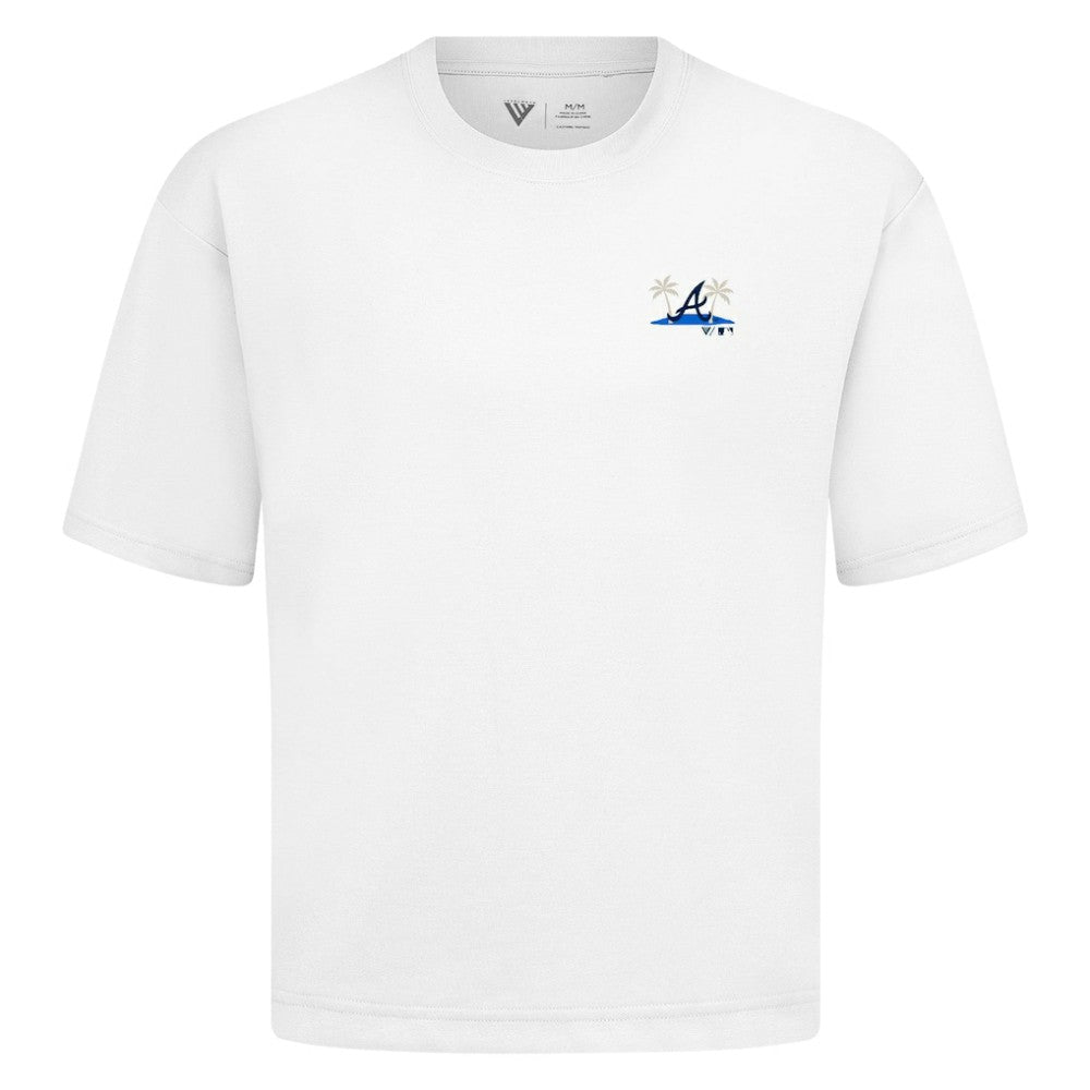 Atlanta Braves Levelwear Panoramic Luxe Signature Knit T-Shirt - White