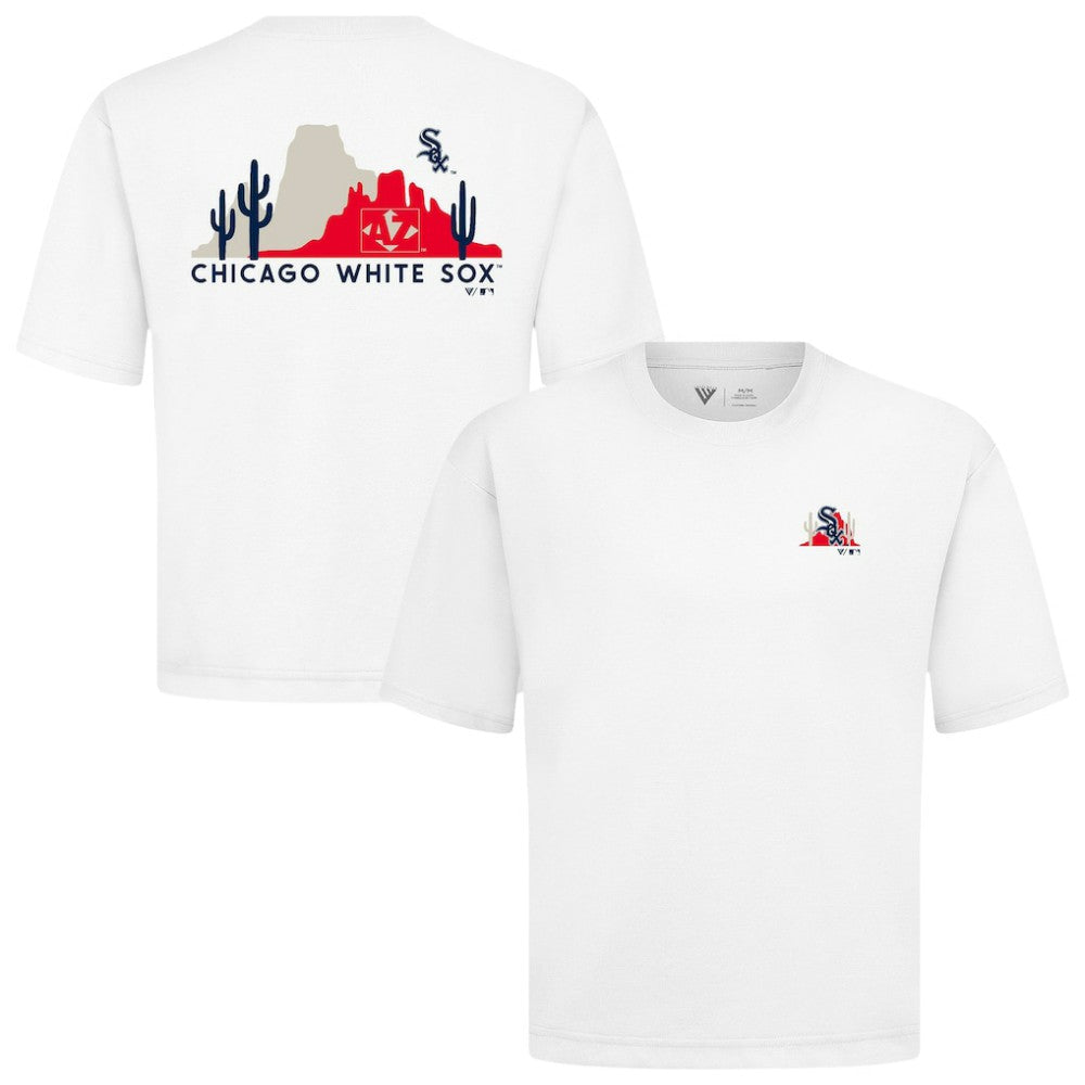 Chicago White Sox Levelwear Panoramic Luxe Signature Knit T-Shirt - White