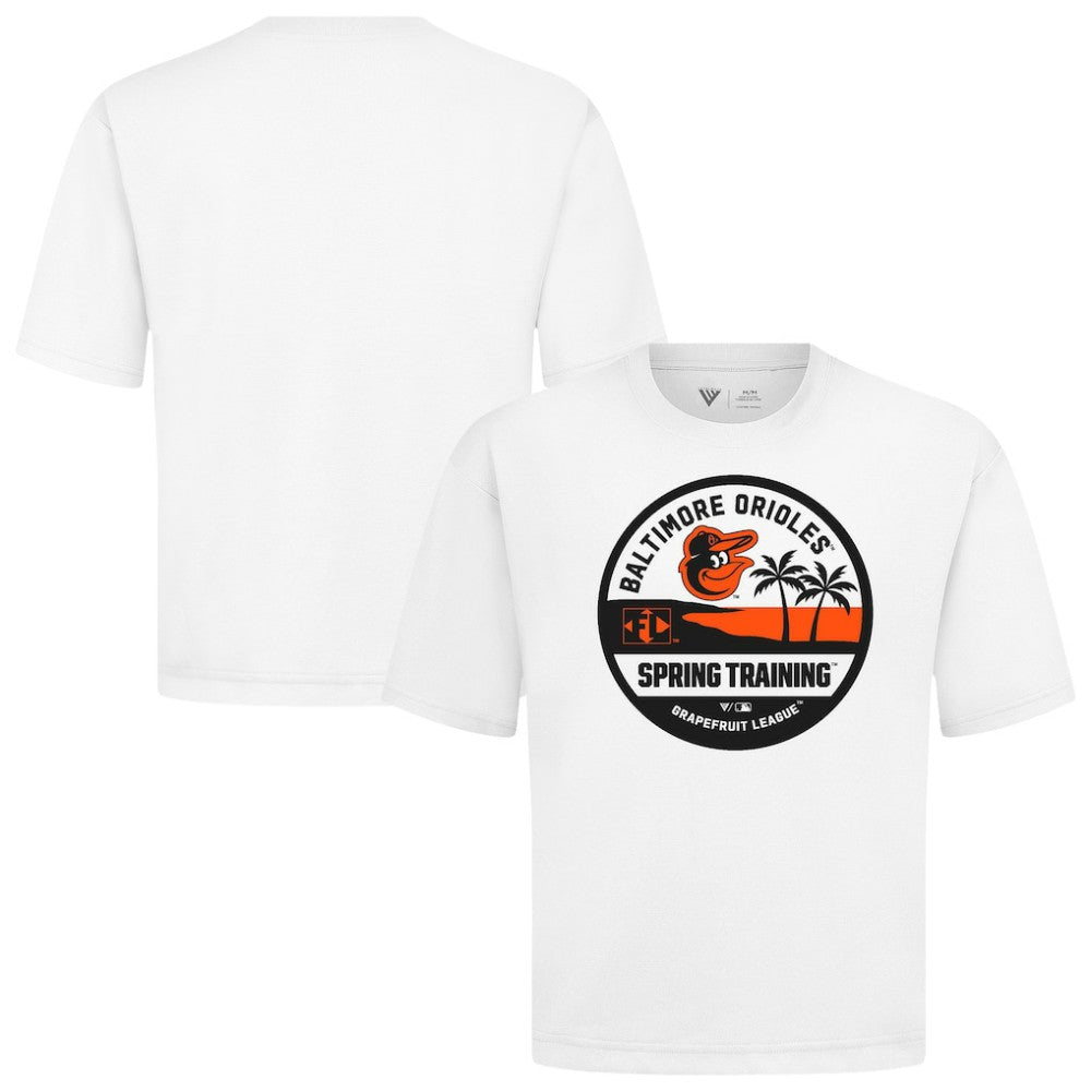 Baltimore Orioles Levelwear Spring Training Badge Luxe Signature Knit T-Shirt - White