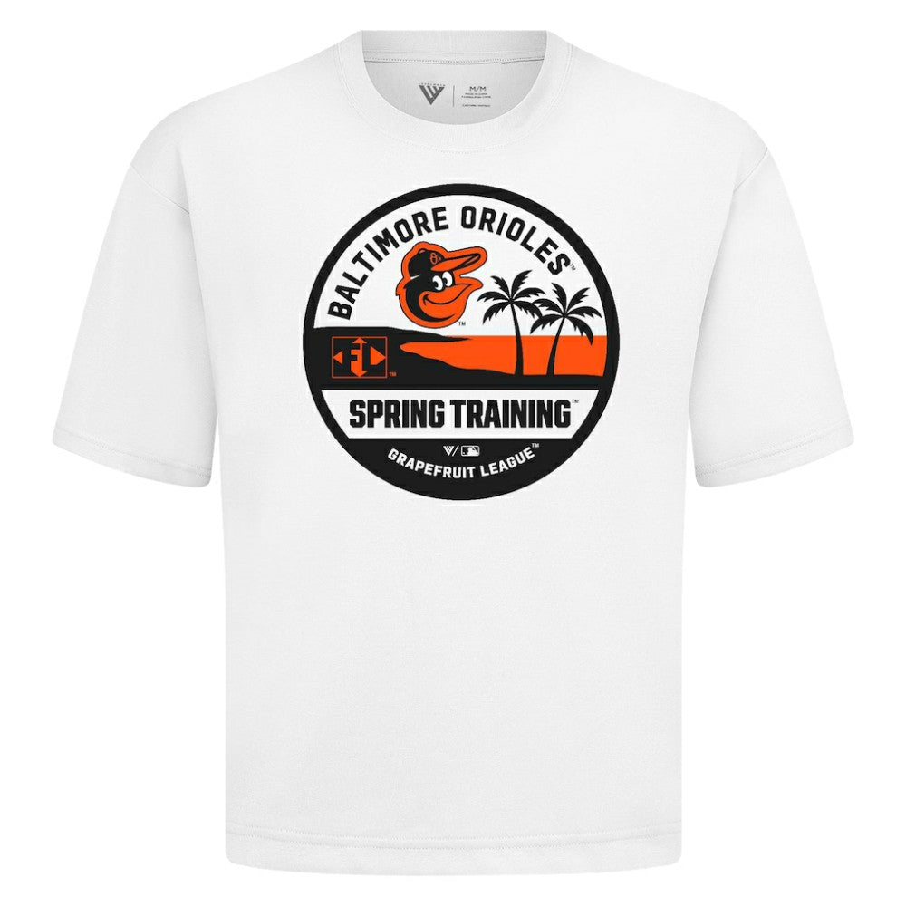Baltimore Orioles Levelwear Spring Training Badge Luxe Signature Knit T-Shirt - White