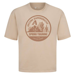 Arizona Diamondbacks Levelwear Spring Training Badge Luxe Signature Knit T-Shirt - Khaki