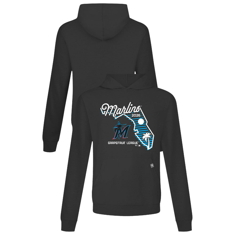 Miami Marlins Levelwear Sunrise Relay Hoodie - Black
