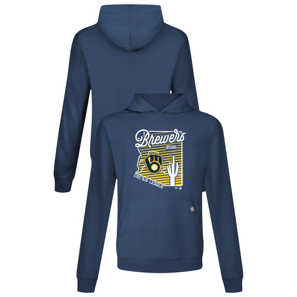 Milwaukee Brewers Levelwear Sunrise Relay Hoodie - Navy