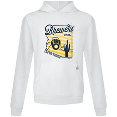 Milwaukee Brewers Levelwear Sunrise Relay Hoodie - White