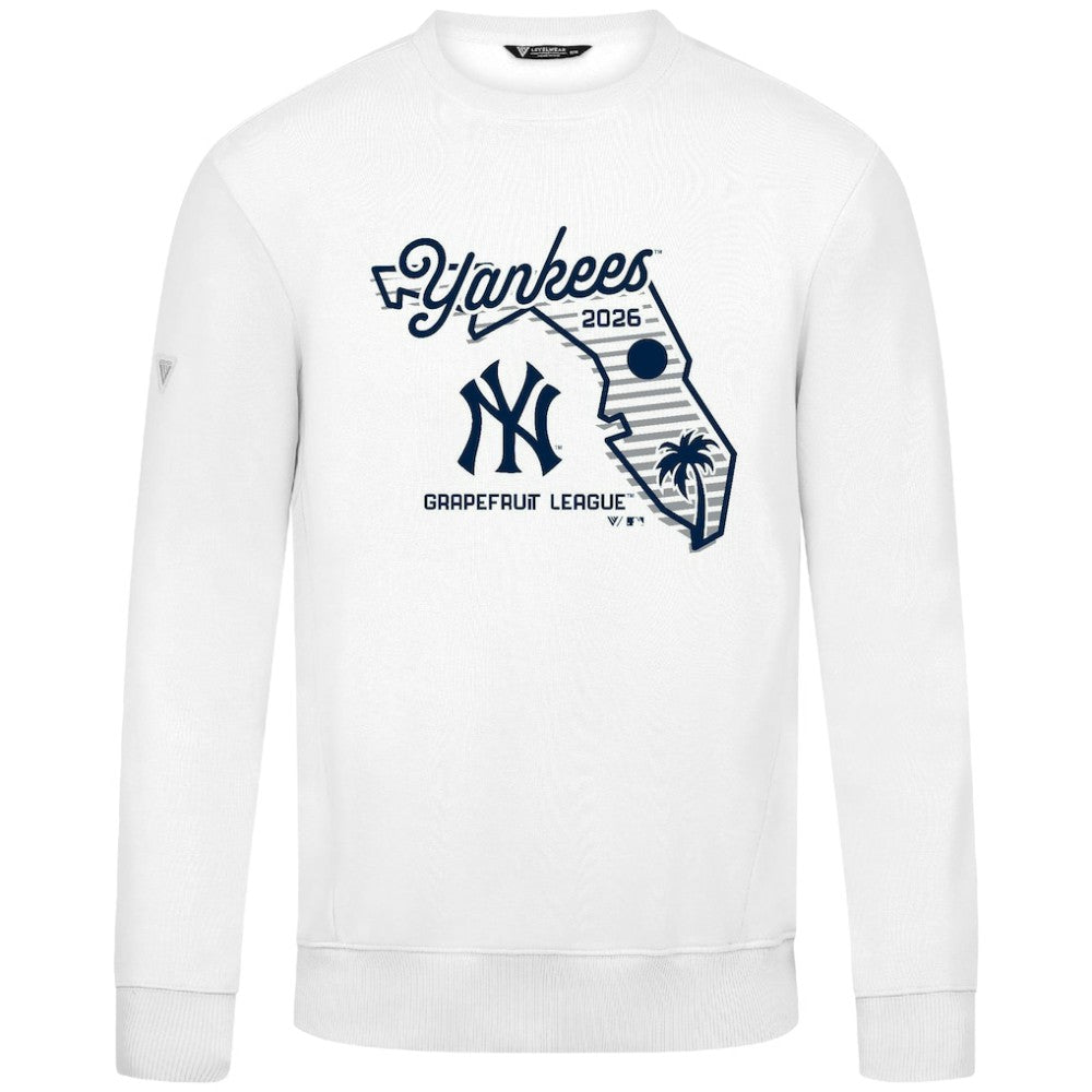 New York Yankees Levelwear Zane Sunrise Sweatshirt - White