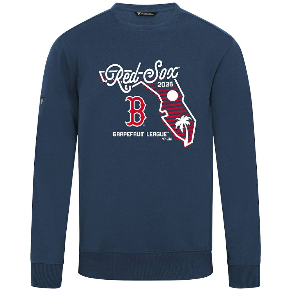 Boston Red Sox Levelwear Zane Sunrise Sweatshirt - Navy