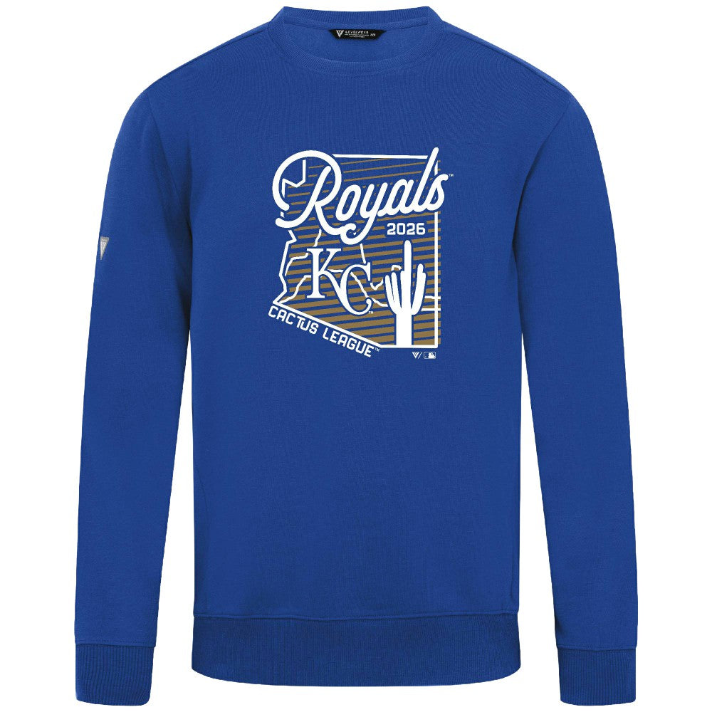Kansas City Royals Levelwear Zane Sunrise Sweatshirt - Royal