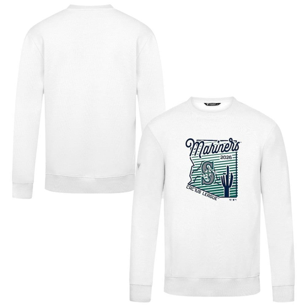 Seattle Mariners Levelwear Zane Sunrise Sweatshirt - White
