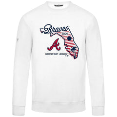 Atlanta Braves Levelwear Zane Sunrise Sweatshirt - White