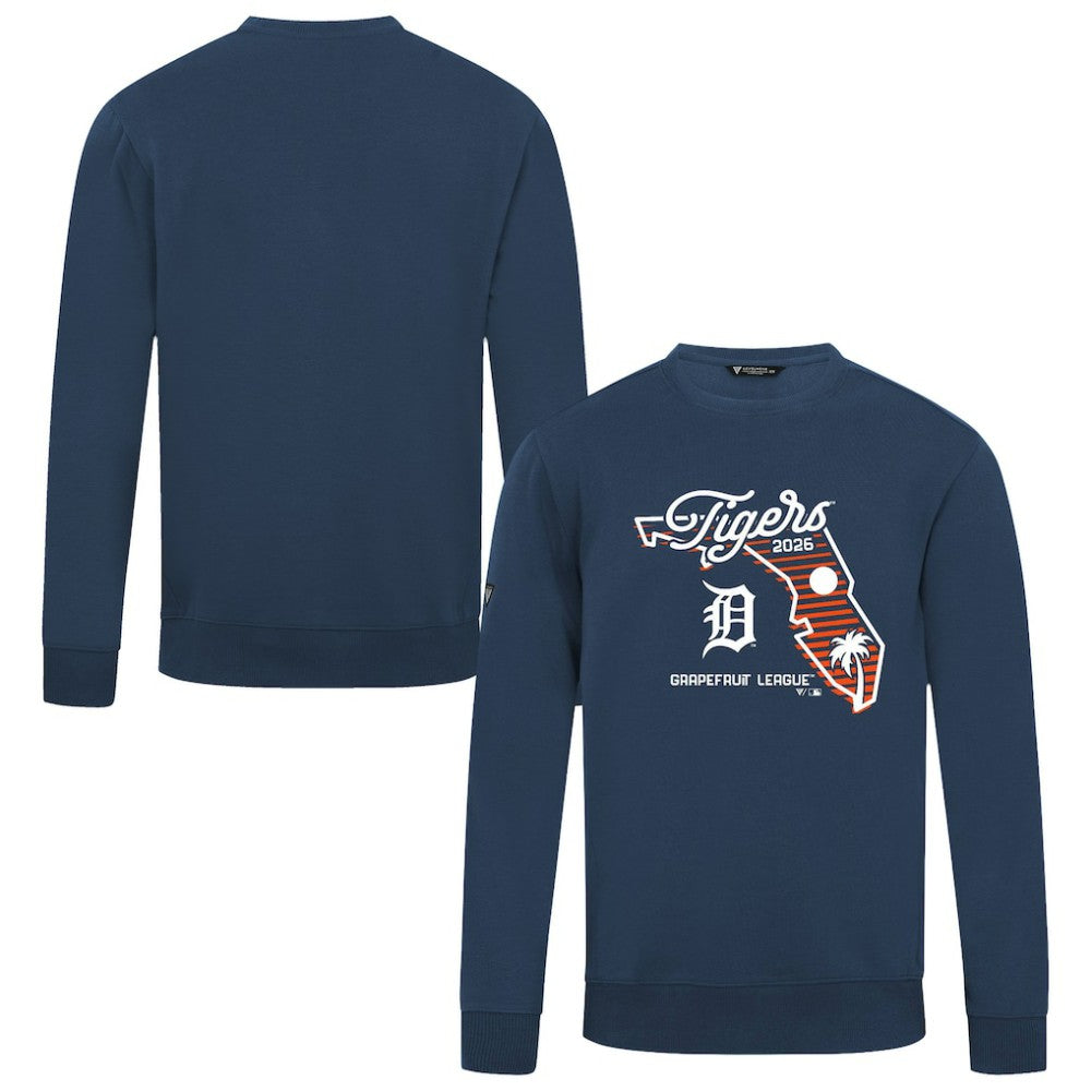 Detroit Tigers Levelwear Zane Sunrise Sweatshirt - Navy