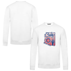 Chicago Cubs Levelwear Zane Sunrise Sweatshirt - White