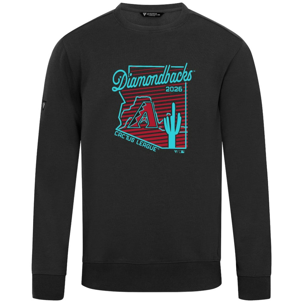 Arizona Diamondbacks Levelwear Zane Sunrise Sweatshirt - Black