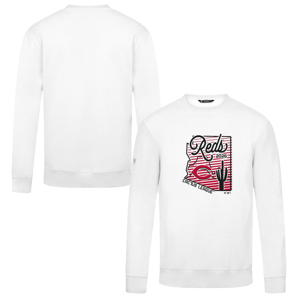 Cincinnati Reds Levelwear Zane Sunrise Sweatshirt - White