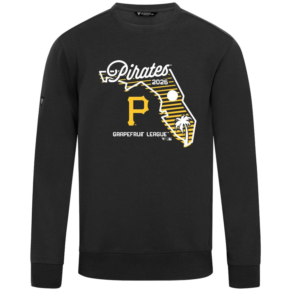 Pittsburgh Pirates Levelwear Zane Sunrise Sweatshirt - Black