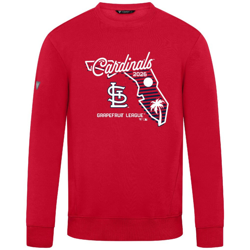 St. Louis Cardinals Levelwear Zane Sunrise Sweatshirt - Red