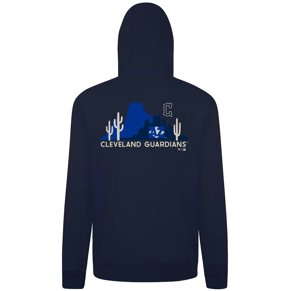 Cleveland Guardians Levelwear Panoramic Podium Hoodie - Navy