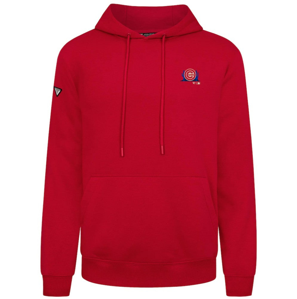 Chicago Cubs Levelwear Panoramic Podium Hoodie - Red
