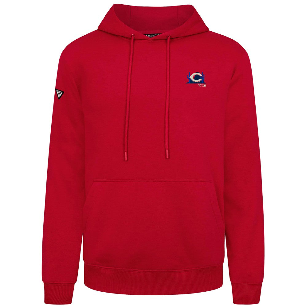 Cincinnati Reds Levelwear Panoramic Podium Hoodie - Red