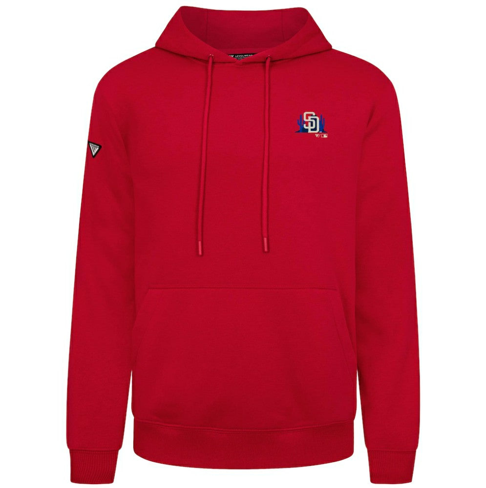 San Diego Padres Levelwear Panoramic Podium Hoodie - Red