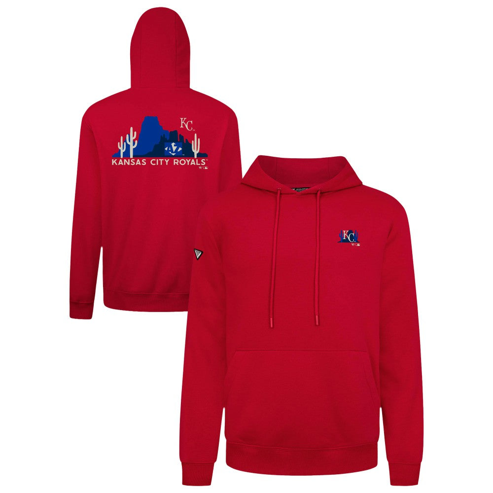 Kansas City Royals Levelwear Panoramic Podium Hoodie - Red