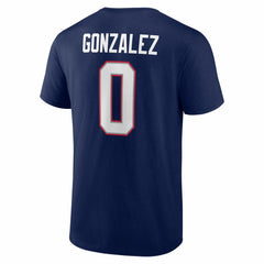 NFL New England Patriots Christian Gonzalez  Icon Name & Number T-Shirt