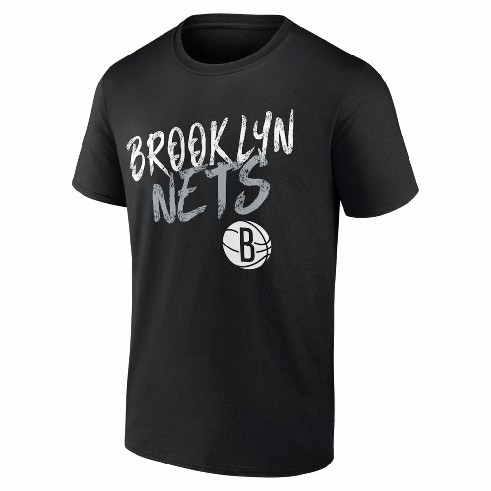 Brooklyn Nets Big & Tall Hustle Personalized Name & Number T-Shirt - Black cheap