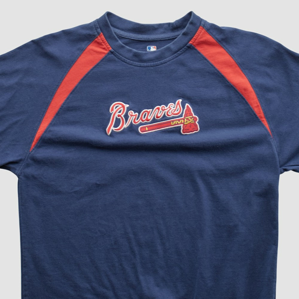 Atlanta Braves Genuine Merchandise 2000s T-shirt - Navy Vintage