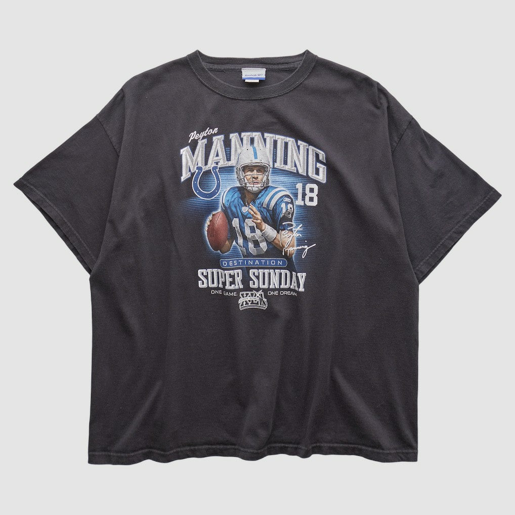 NFL Indianapolis Colts Payton Manning Super Bowl XLI Reebok 2000s T-shirt