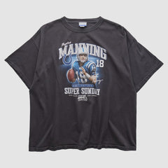 NFL Indianapolis Colts Payton Manning Super Bowl XLI Reebok 2000s T-shirt