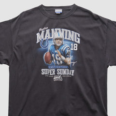 NFL Indianapolis Colts Payton Manning Super Bowl XLI Reebok 2000s T-shirt