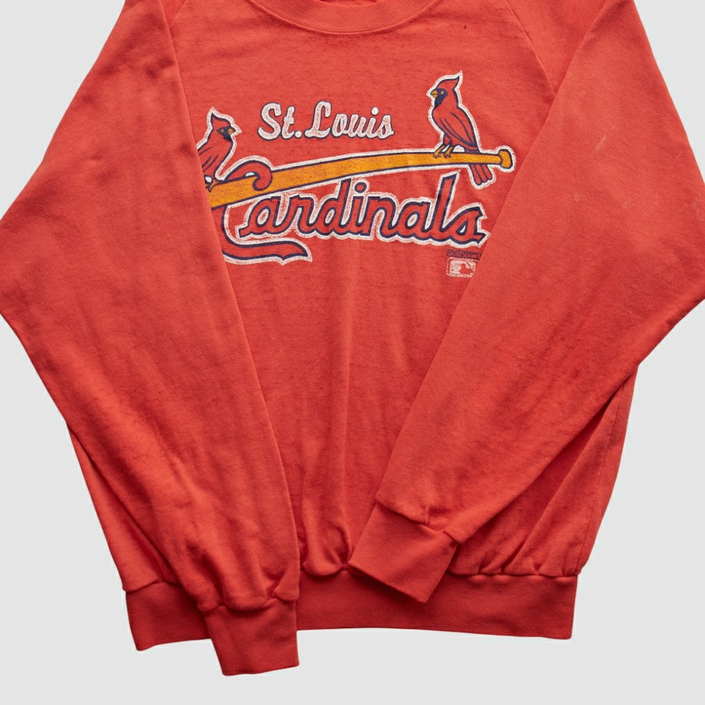 St. Louis Cardinals 80s Pullover Sweatshirt - Red Vintage