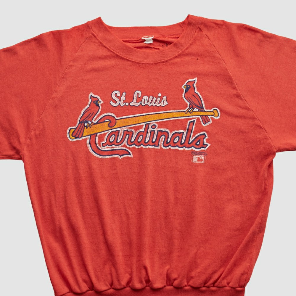 St. Louis Cardinals 80s Pullover Sweatshirt - Red Vintage