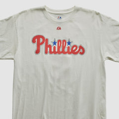Philadelphia Phillies Majestic 2010s T-shirt - White Vintage