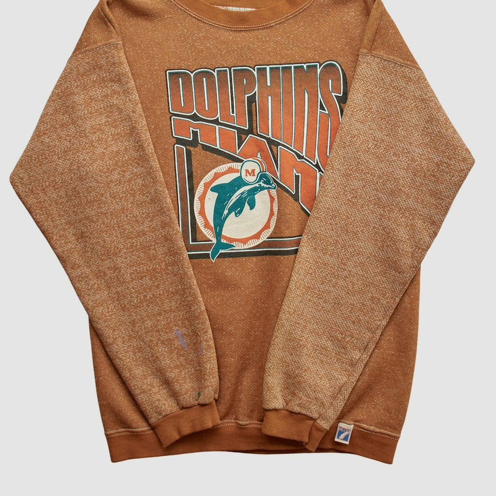NFL Miami Dolphins Logo 7 90s Pullover Sweatshirt