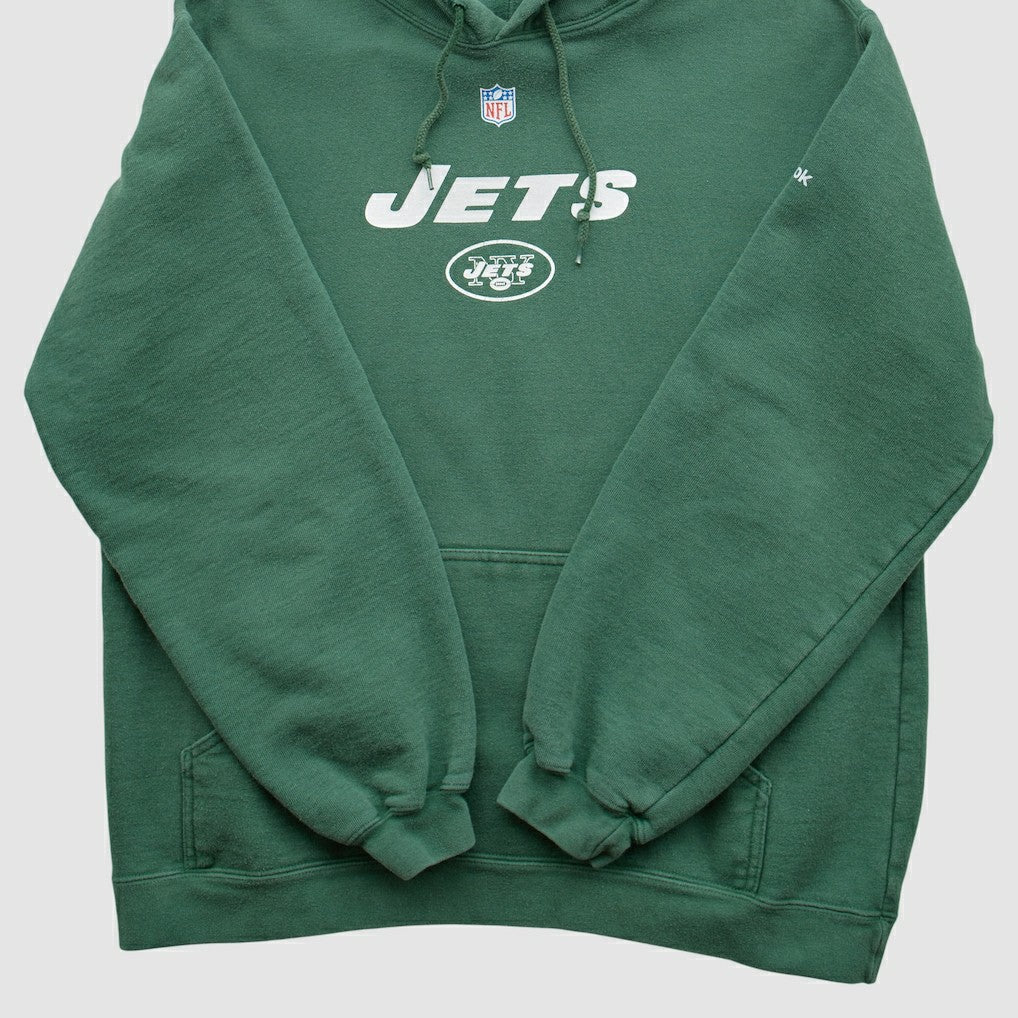 NFL New York Jets Reebok 2000s Hooded Pullover Sweatshirt
