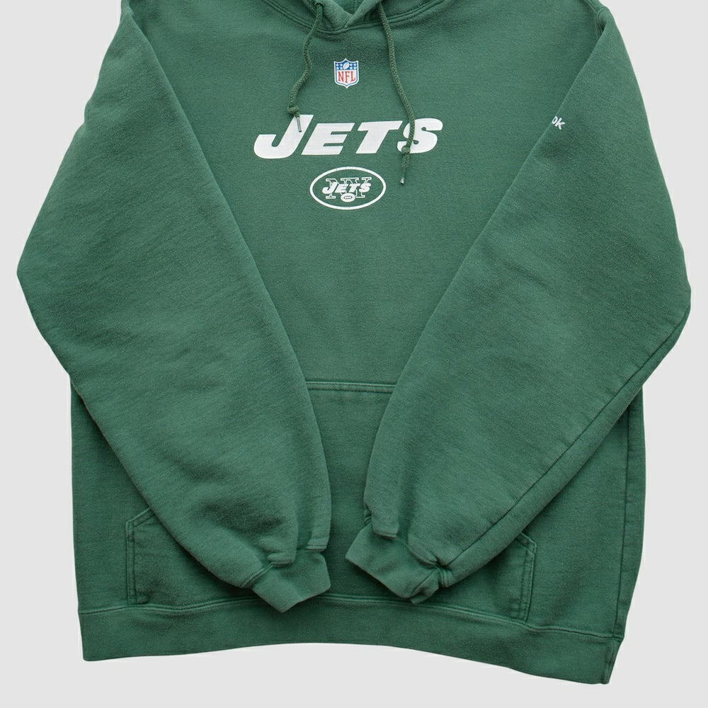 NFL New York Jets Reebok 2000s Hooded Pullover Sweatshirt