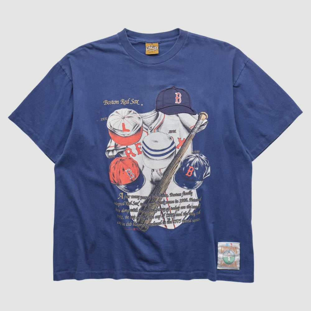 Boston Red Sox Nutmeg Mills 90s T-shirt - Navy Vintage