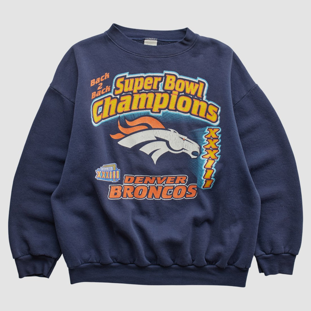 NFL Denver Broncos Logo 7 1999 Pullover Sweatshirt