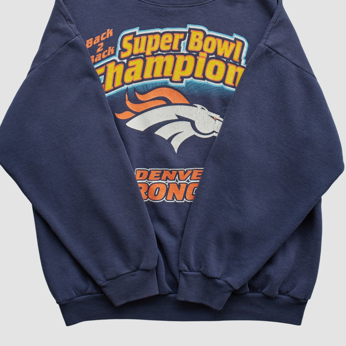 NFL Denver Broncos Logo 7 1999 Pullover Sweatshirt