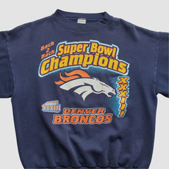 NFL Denver Broncos Logo 7 1999 Pullover Sweatshirt