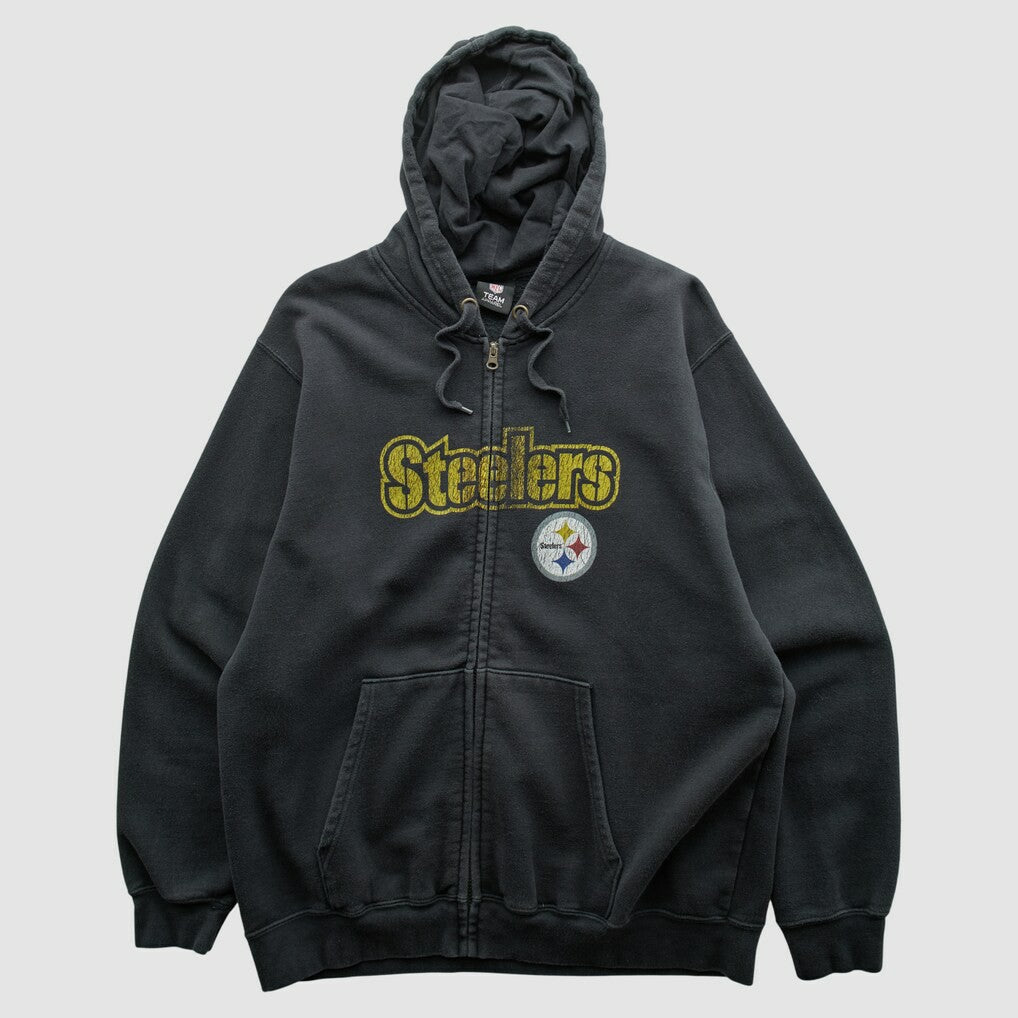 NFL Pittsburgh Steelers NFL 2010s Hooded Full Zip Sweatshirt