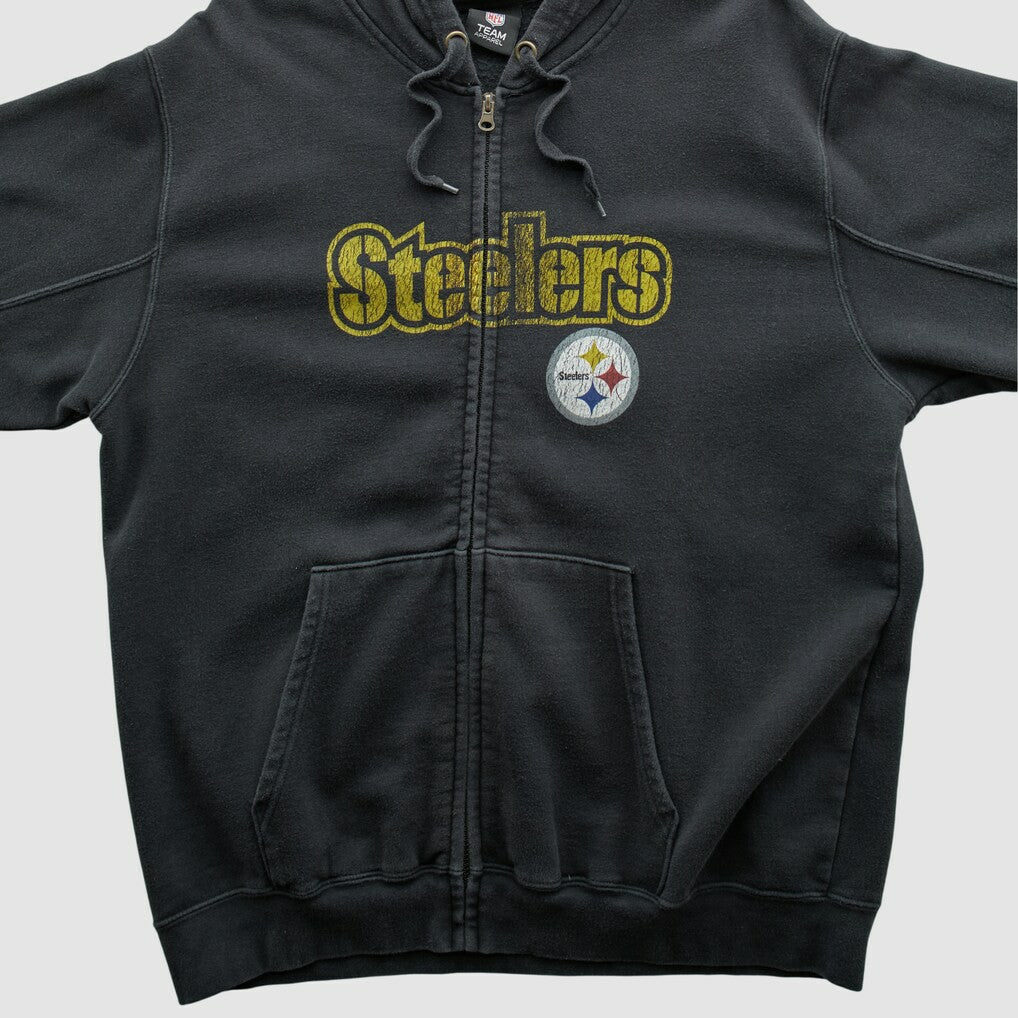 NFL Pittsburgh Steelers NFL 2010s Hooded Full Zip Sweatshirt