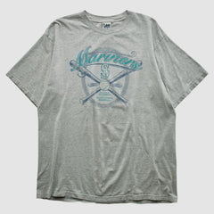 Seattle Mariners Lee Apparel 2001 T-shirt - Heather Gray Vintage