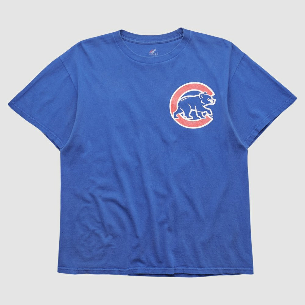 Chicago Cubs Majestic 2010s T-shirt - Blue Vintage