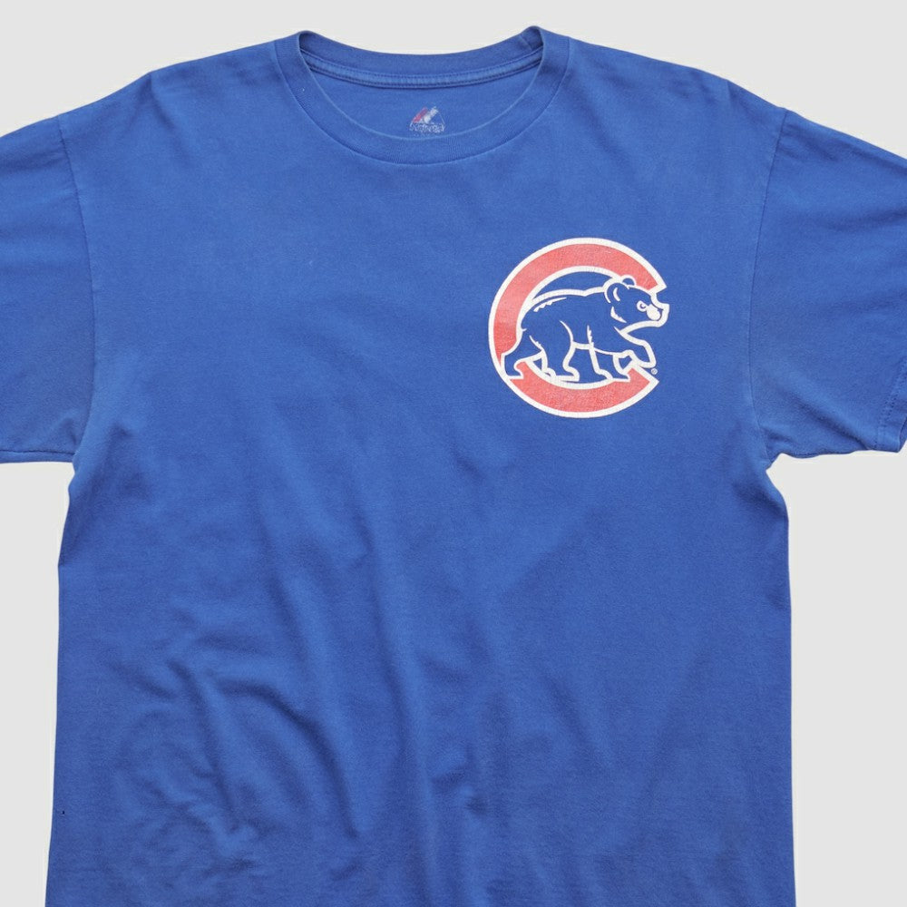 Chicago Cubs Majestic 2010s T-shirt - Blue Vintage