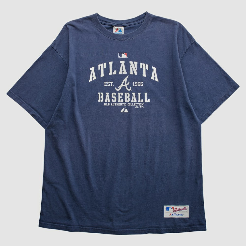 Atlanta Braves Majestic 2010 T-shirt - Navy Vintage