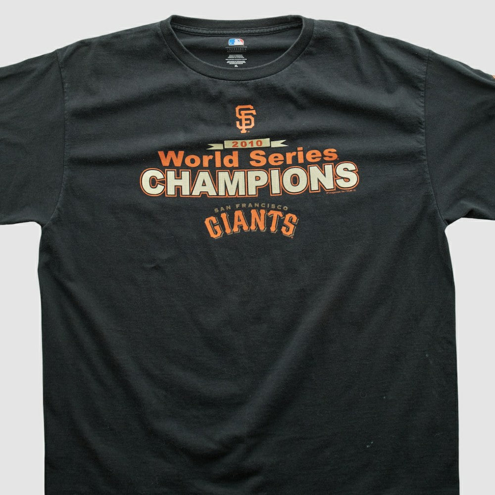 San Francisco Giants Genuine Merchandise 2010 T-shirt - Black Vintage