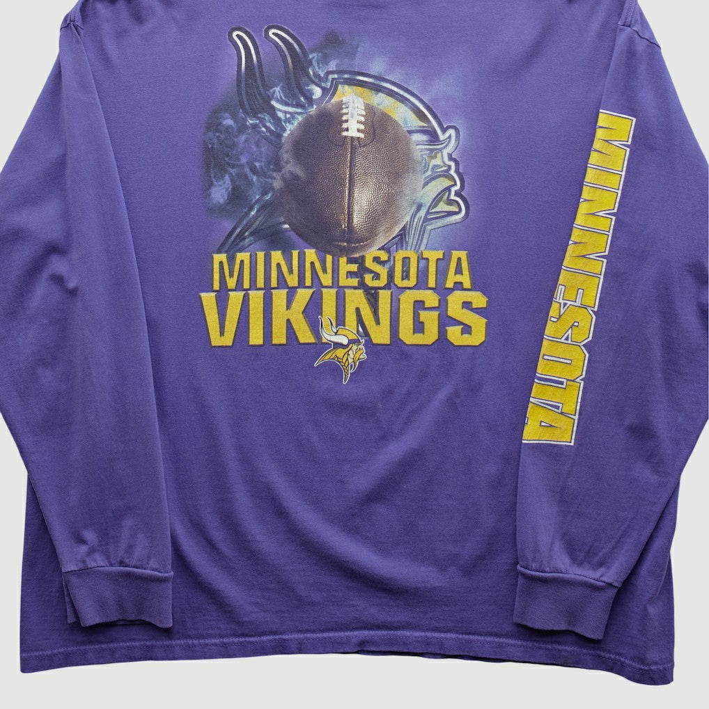 NFL Minnesota Vikings Logo Athletic 90s Long Sleeve T-shirt