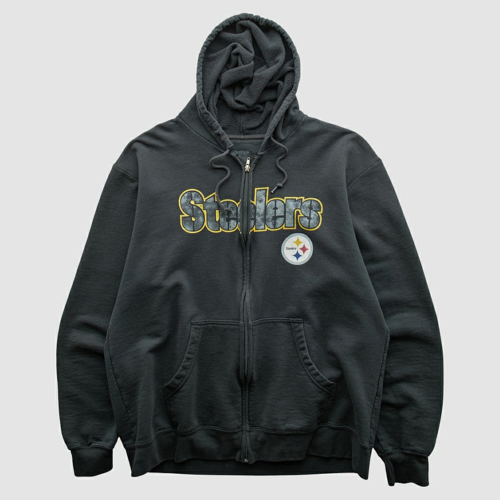 NFL Pittsburgh Steelers Reebok 2000s Hooded Full Zip Sweatshirt