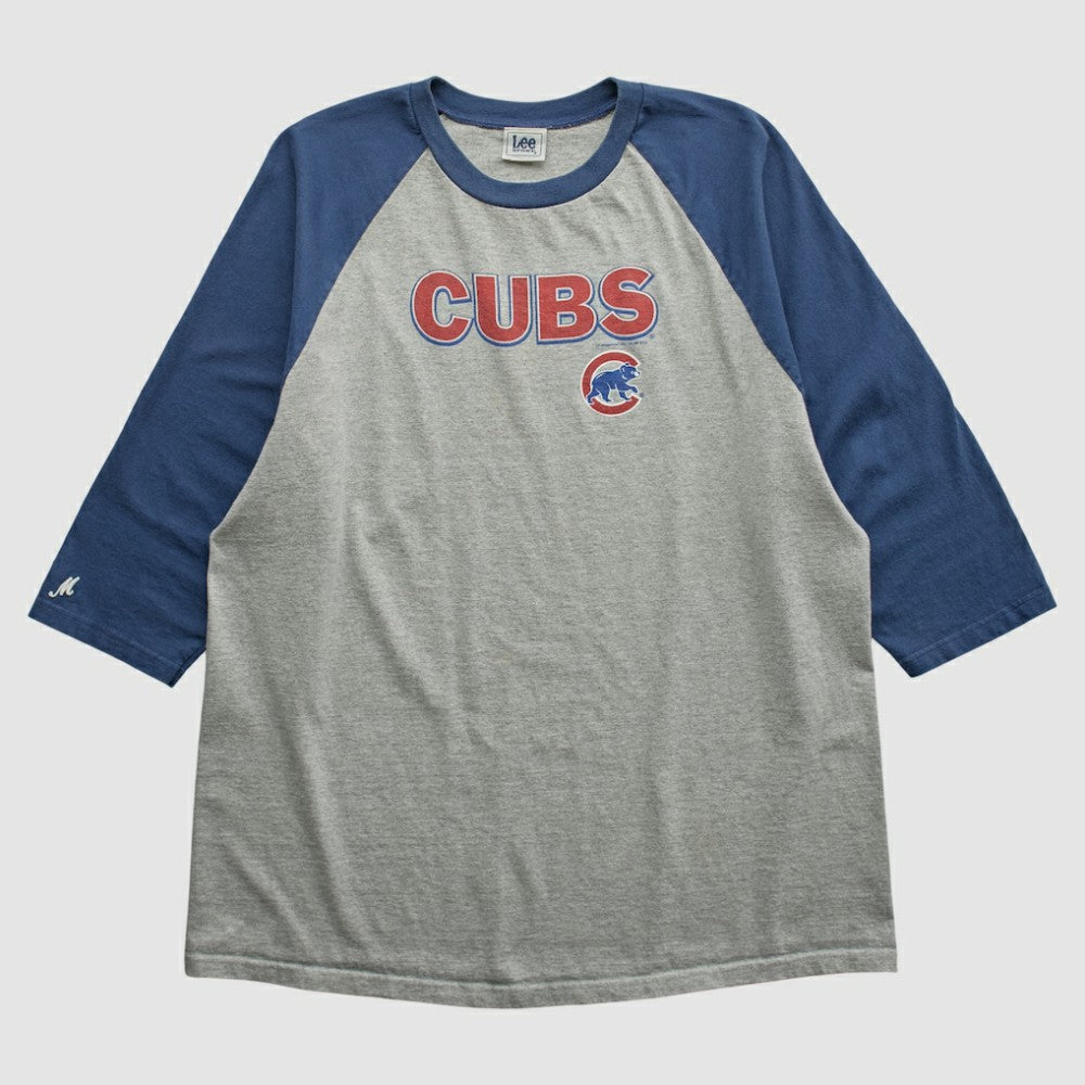 Chicago Cubs Lee Apparel 2000s T-shirt - Heather Gray Vintage